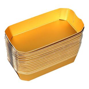 一次性水果船形纸质打包盒草莓车厘子托盘金色高档包装盒盒子