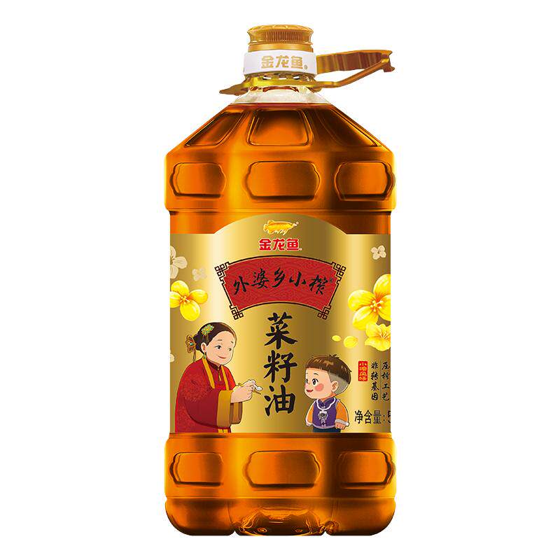 金龙鱼外婆乡小榨菜籽油5L食用油