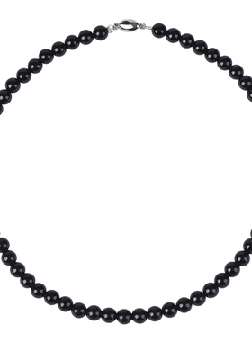 天然黑曜石项链轻奢小众设计