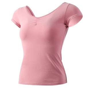 小茉莉舞蹈上衣女款新款舞蹈服现代舞练功服短袖女修身形体服基训