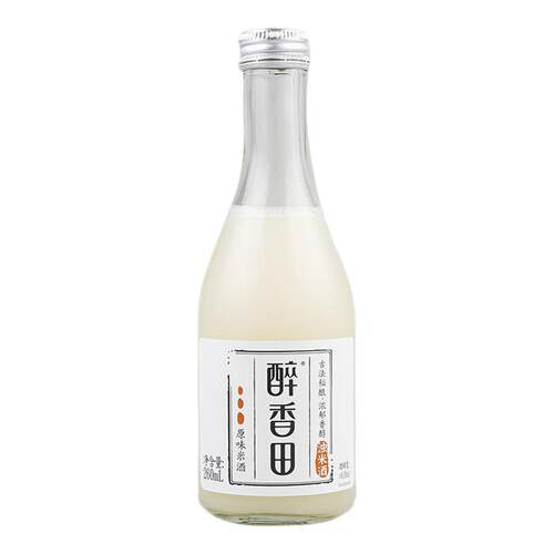 醉香田米酒260ml*2瓶低度微醺米酒汁聚会清爽佳酿原味醪糟米酒汁