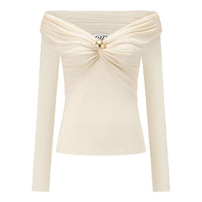 ODTD 设计师 25春夏 复古高弹一字肩金属装饰长袖 SOLSOL买手店