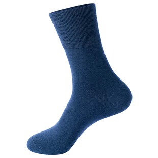 华邦松口袜子老年人脚肿宽松男纯色棉大码网眼薄款中厚不勒脚专业