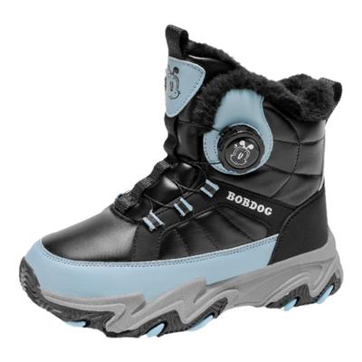 巴布豆加绒加厚大棉儿童雪地靴