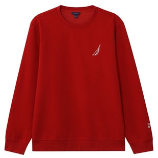 【新年款】NAUTICA/诺帝卡男装26春季新品男女同款肌理感圆领卫衣