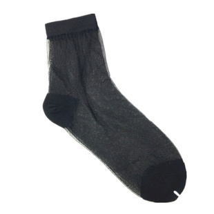 袜子男水晶丝袜中筒休闲百搭潮袜袜子女超薄丝袜冬情侣款玻璃冰丝