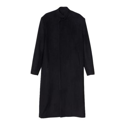 原创设计暗黑风羊毛绒中式大衣