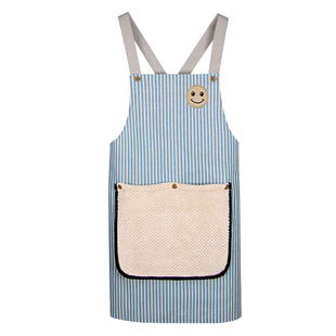 新款可擦手长袖围裙女家用厨房防防水防油罩衣成人餐饮专用工作服