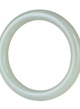 和田玉手镯女款玉镯子青白