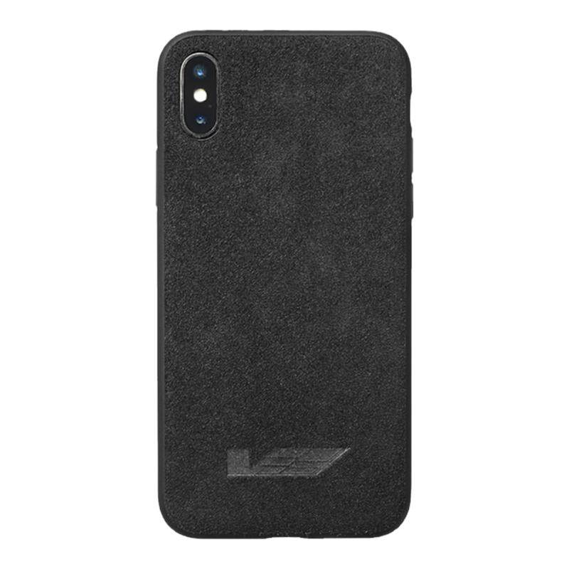 Alcantara适用凯迪拉克翻毛皮手机壳苹果iphoneX 7 8PLUS全包防摔
