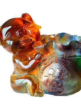 琉璃笔筒同学朋友生日刻字纪念品