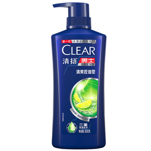 清扬洗发水男士专用蓬松去屑控油洗头膏水留香正品牌官方网店