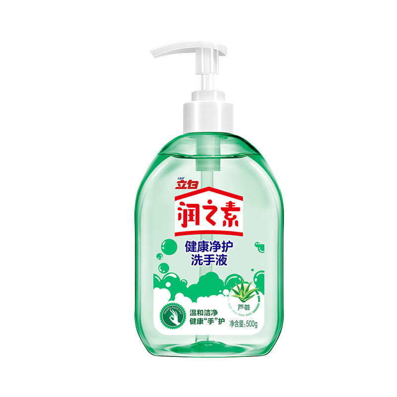 润之素洗手液 芦荟海盐瓶装保湿温和滋润肌肤清洁不刺激