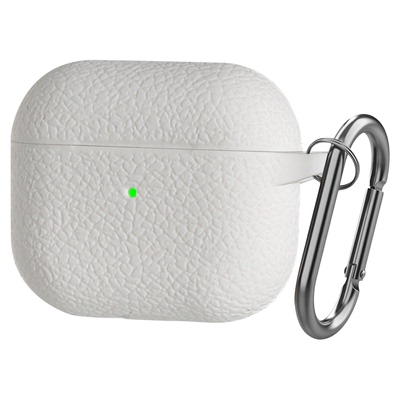 适用AirPods4保护套硅胶皮纹软壳