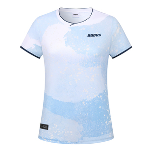 2026韩国春夏新品BGOVS羽毛球服男女款全速干吸汗透气T恤运动短袖