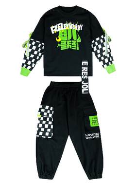 少儿嘻哈hiphop街舞演出服帅气酷
