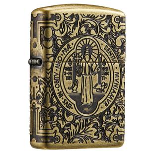 ZIPPO官方旗舰店之宝康斯坦丁-暗夜之印防风煤油打火机新年礼物