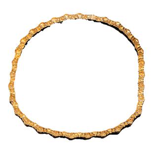 太府珠宝18K金镶钻意大利设计款颈链复古个性项链vintage风格链子