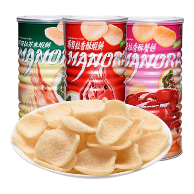 泰国进口即食虾味薯片大罐装
