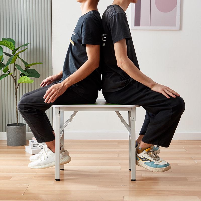 简易折叠桌脚架子铁艺支架桌子腿配件家用餐桌脚大排档X型方桌架