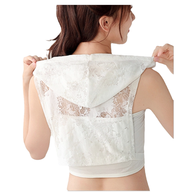 蕾丝卫衣帽领假领子百搭毛衣衬衫