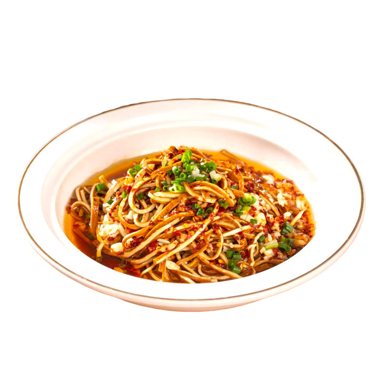 油泼香干500g特色菜油淋豆干丝批发豆腐干凉拌湘菜半成品食材商用