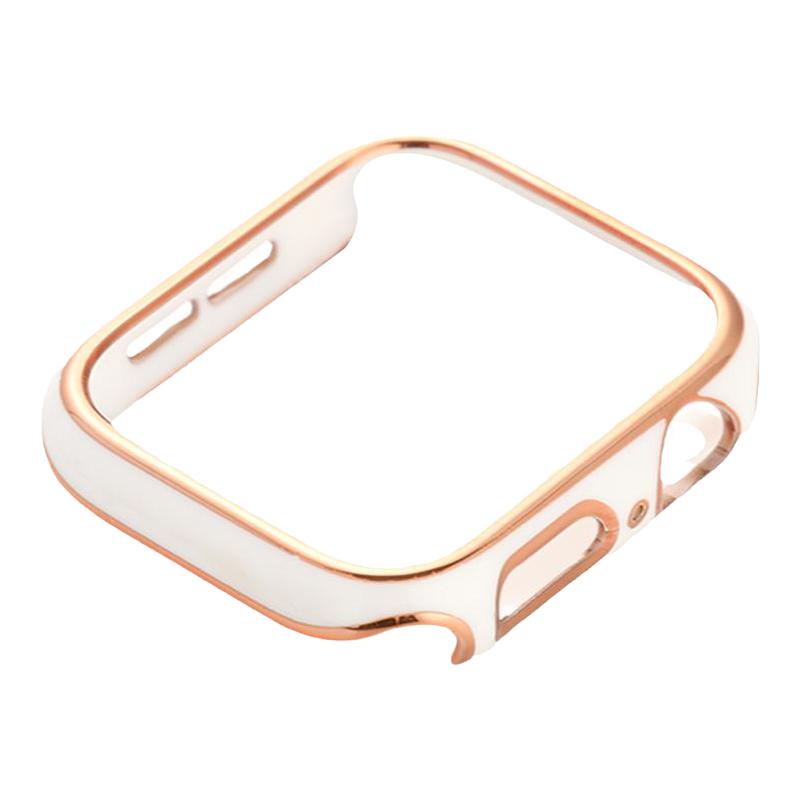 双色电镀保护壳套适用s10苹果apple手表iwatch8765se半包边框表壳