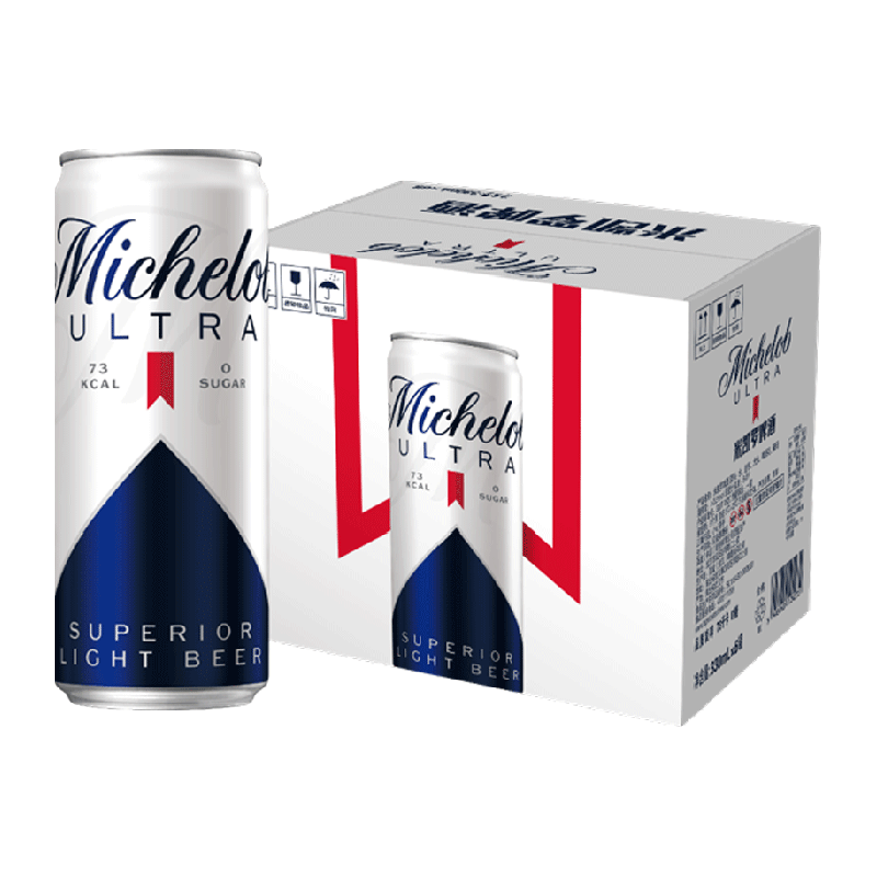 米凱羅啤酒0糖啤酒輕卡清爽口感330ml*6聽(tīng)裝