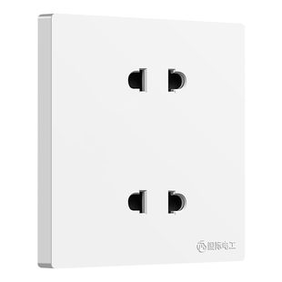86型暗装4孔四孔插座二二2插面板双二极多孔四眼插多功能六孔插座
