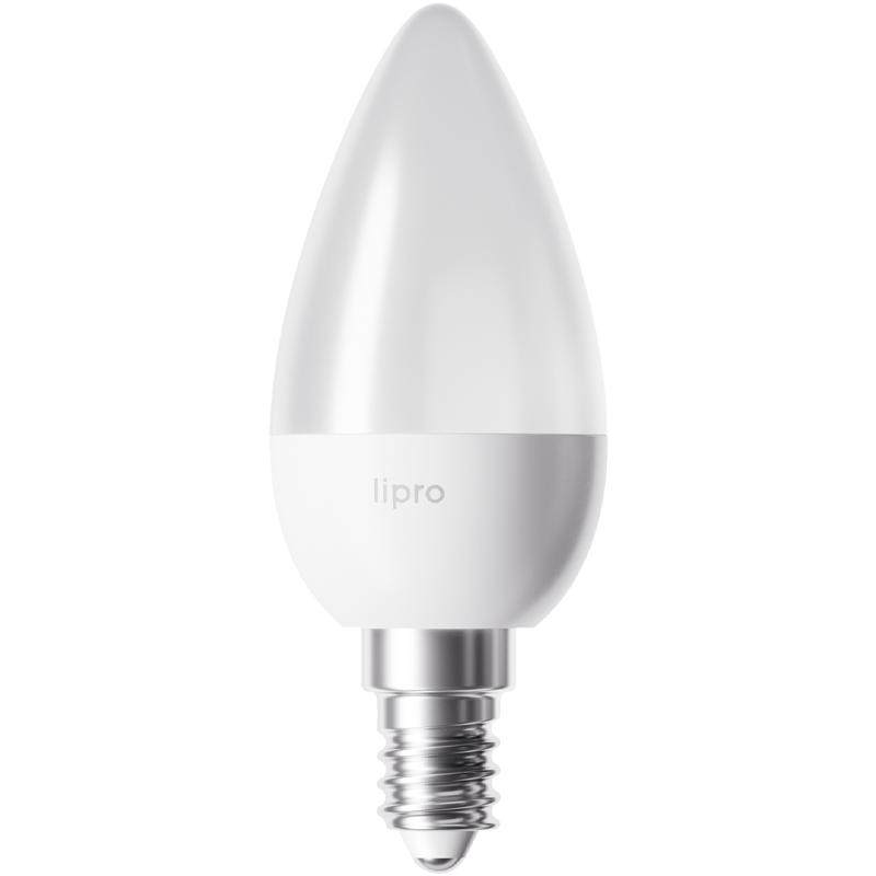 lipro led护眼高显色灯泡家用台灯壁灯e14螺口替换光源尖泡蜡烛泡