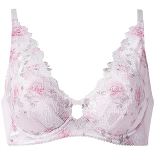 日本代购华歌尔wacoal聚拢型文胸上托舒适蕾丝无钢圈防下垂内衣女