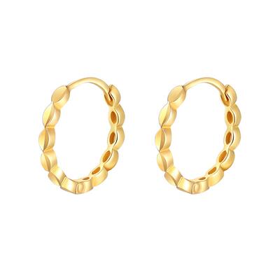 赛菲尔18K金几何耳环送女友