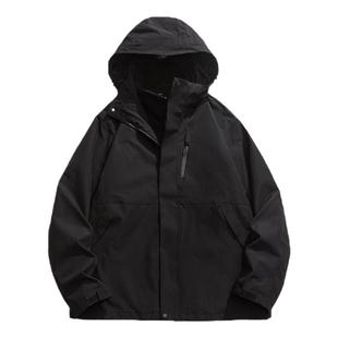 回力冲锋夹克男士春秋季2026新款青少年三合一登山防水防风衣外套