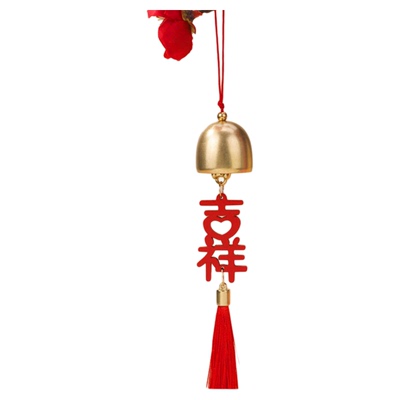 新年元旦挂件春节财神木牌