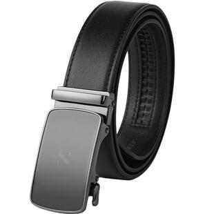 HLA/海澜之家自动扣皮带25新字母点缀商务通勤柔韧时尚有型腰带男