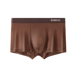 班尼路无痕缎面男士内裤冰丝男生夏薄蚕丝抗菌2025四角平角短裤PK