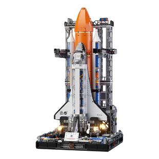 JAKI佳奇积木中国超级航天飞机拼装潮玩摆件火箭男生男孩礼物玩具