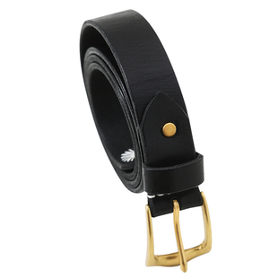 黄铜复古手工意大利植鞣皮头层牛皮手工染色皮带MBBCAR柒名氏腰带