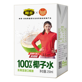 椰谷椰子水100%纯椰汁健康无添加0脂肪0胆固醇孕妇纯果汁盒装饮料