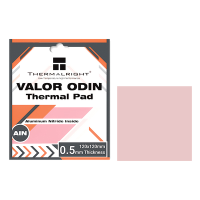 利民VALOR ODIN硅脂垫导热片120x120mm 导热垫 显存南北桥CPU硅胶片 笔记本电脑散热硅胶片