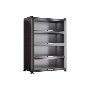 新款入户钢制鞋柜大容量收纳柜多层鞋架简易防尘储物室外碳钢室内