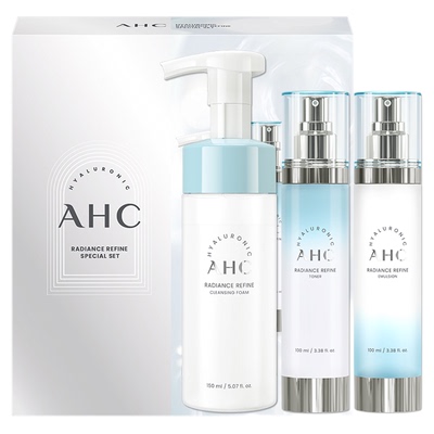 AHC小神仙水乳洁面套组补水保湿