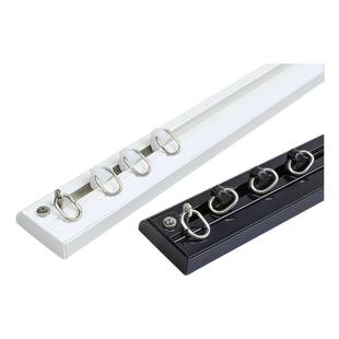 坚美超薄窗帘轨道免打孔静音滑轨极窄隐形轨道铝合金单双轨内开窗