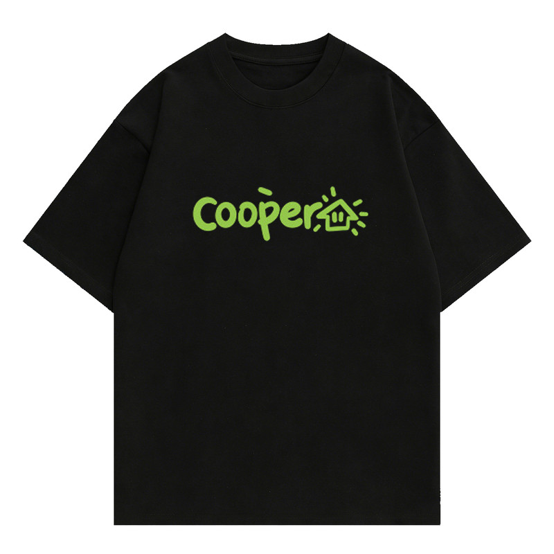 Cooper小屋潮牌宽松纯棉男T恤