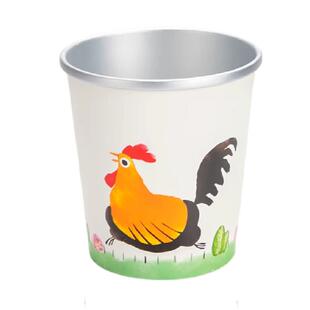 喇叭花一次性公鸡汤桶纸碗圆形汤碗带盖炖汤炖罐外卖粥桶汤杯复古