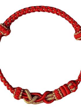 灵隐2026马年本命年红绳手链马兔鼠牛太岁手绳红色编织绳护身符