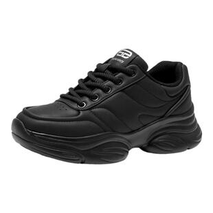 大东黑色鞋子女2026新款爆款春季厚底老爹鞋女款显脚小休闲运动鞋