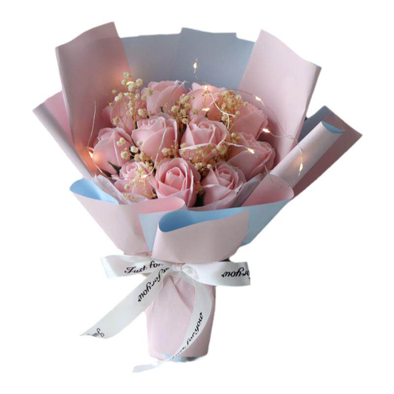 教师节礼物仿真永生香皂玫瑰花束