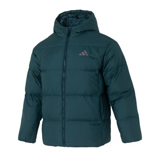 adidas 保暖运动连帽羽绒服 男款