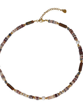 XMR串珠天然石玛瑙项链